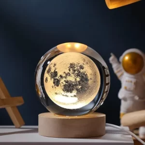 3D Moon Crystal Ball