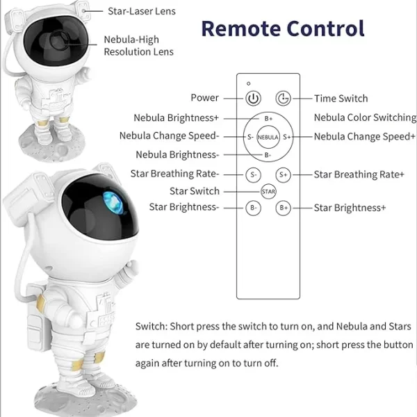 Astronaut Starry Projector 360°