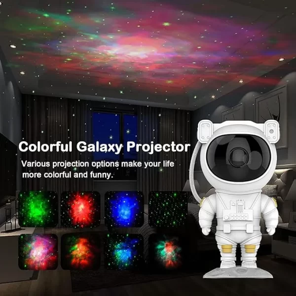 XERGY Astronaut Starry Projector 360° Adjustable Galaxy Projector Light with Remote Control Spaceman Night Light ​Suitable for Gaming Room, Home Theater, Kids Adult Bedroom, Birthday - Image 3